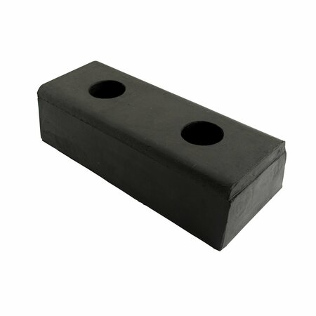VESTIL Black Hardened Molded Rubber Bumper 10 In 4 piece DBE-10-4